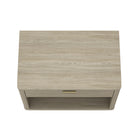 Manhattan Comfort Evelyn 32" Modern 1-Drawer Nightstand 2-Piece Set - Natural-20" L x 32" W x 24" H