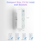 ShoppingAll Huntkey Multi Plug Outlet Extender Surge Protector Splitter with 4 Outlets and 3 USB Ports-Rated for AC 100–125V, 15A, and up to 1875W max for workstations, chargers, and household electronics
