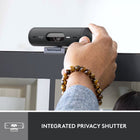 Logitech Brio 500 Full HD Webcam with Auto Light Correction - Auto-Framing - Graphite-Webcam with Privacy Cover: To protect your privacy between meetings, simply rotate the integrated webcam privacy shutter to completely block the camera