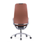 DecentLiving Full Height-Back Office Chair - Brown-Adjustable seat depth, height and tilt tension