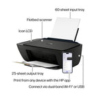 HP DeskJet 2955 All-in-One Printer - Black-Dual-band Wi-Fi with auto-reconnect and easy mobile printing via HP app for everyday convenience