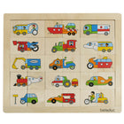 Beleduc Match & Mix Transport Puzzle - Set of 30-All parts made of wood