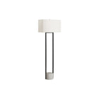 Monarch Specialties 62" H Contemporary Floor Lamp - Black Metal / Ivory / Cream Shade-Sleek and modern 62"h floor lamp with a striking black metal base and elegant ivory fabric shade to illuminate a living room, office, or bedroom space