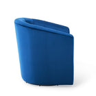 Modway Prospect Performance Velvet Swivel Armchair - Navy-Dense Foam Padded Seat