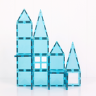 Connetix Charity Pack - Teal - 20 Pieces-Combined with strong magnets, Connetix allow children to build bigger and expand the possibilities of construction play