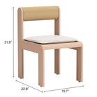 Zuo Island Dining Chair - White - Set of 2-6