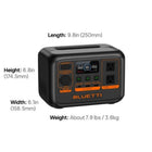 Bluetti Premium AC2P 230.4Wh Portable Power Station and SP100L Solar Panel-8