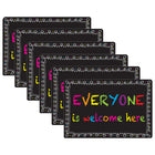 Ashley Productions Smart Poly Computer Mouse Pad - Everyone is Welcome Here - Chalk Loop - 6 Pack-Start your day on the right note with these stylish and functional accessories that feature inspiring quotes and positive sayings.