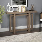 Hudson&Canal Breslow 44"W Console Table - Antiqued Grey Oak-Finished in wood-look antiqued gray oak