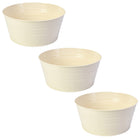 My Home My Living Round Tin Containers 3-Piece Set - 10.5"Dia. x 4.75"H - Cream-Dimensions: 10.5”Dia. x 4.75”H