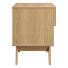 Modway Soma 1-Drawer Nightstand - Oak-Non-Marking Foot Pads
