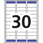 Avery White Rectangle Labels with Easy Peel, 1" x 2-5/8", for Laser/Inkjet Printer, 750 Pack (5260)-Sure Feed Technology