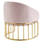 Modway Legacy Performance Velvet Armchair - Pink-Non-Marking Foot Glides