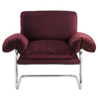 Modway Ansel Performance Velvet Accent Chair - Mulberry-Assembly Required