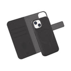 LBT 2-in-1 Switch Wallet MagSafe folio Case For iPhone 15 Plus - Black-Easily access your cards with convenience
