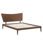 Modway Astra Wood Queen Platform Bed - Walnut-Mid-Century Modern Queen Platform Bed