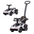 Aosom 3-in-1 Essenza SCV12 Kids Ride-On Push Car - White-Can be used as a push car, sliding car 
