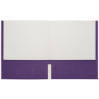 Staples Twin Pocket Portfolio - Letter Size - Purple-Holds up to 100 sheets of Letter Size paper (50 per pocket)
