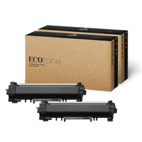 Ecotone Brother TN760 Remanufactured Toner - High Yield - Black - 2 Pack-Color: Black 