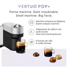 Nespresso Vertuo Pop+ Deluxe Coffee and Espresso Machine by De'Longhi - Silver-Sustainability: Nespresso capsules are recyclable. All aluminium capsules collected by Nespresso are recycled