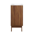 Modway Soma 18" Bathroom Vanity - Walnut/White-Wood Grain Finish