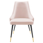 Modway Adorn Tufted Performance Velvet Dining Side Chair - Pink-Chair Weight Capacity: 300 lbs.