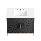 Modway Awaken 36" Bathroom Vanity - White/Black-8