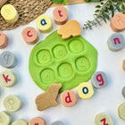 Yellow Door Alphabet Stamping Stones - Lowercase-Easily washable, these versatile stampers are durable for all sorts of letter play indoors and outside.