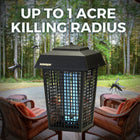 Flowtron 1 Acre Outdoor 40W Bug Zapper-Octenol attractant, a proven mosquito lure - FREE 30 day cartridge included