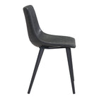 Zuo Daniel Dining Chair - Vintage Black - Set of 2-3 year limited warranty