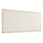 Modway Sparta Weave Wall-Mount Vegan Leather Queen Headboard - Natural Beige-Queen Size Headboard Only
