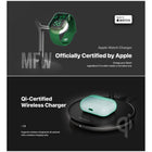 Adam Elements OMNIA M3+ Magnetic 3-in-1 Wireless Charging Station - Black-Stylish Design: Chrome-plated stand and modern aesthetics match perfectly with any desktop or nightstand, combining style with functionality