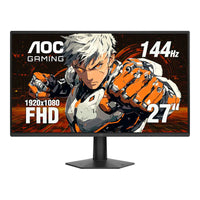 AOC 27" TFT FHD IPS 144Hz Gaming Monitor - 27G50F-27" TFT Active Matrix LCD, LED Backlight, IPS Panel, 16:9 Aspect Ratio
