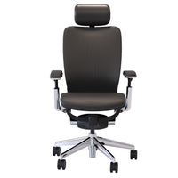 Nightingale IC2 Mid Back Task Chair With Adjustable Headrest - Black-Slow release synchronous knee tilt mechanism with dual-lever, integrated seat slide adjustment, pneumatic assist forward and recline adjustment, infinite tilt lock, pneumatic height adjustment and front tension control
