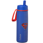 b.box Insulated Flip Top - 690 ml - Superman-Flip top lid for free-flow drinking with stainless steel straw