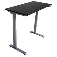 Victor Height Adjustable Full Electric Standing Desk - 4' Wide - Black-Standard 48” wide x 23.6” deep work surface fits monitor(s), keyboard, mouse, laptop, PC, phone, and papers all on one level while still saving space