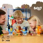 LEGO Bluey Brick-Built Bluey Family-Create 4 customizable toy figures: Bluey, Bingo, Mum and Dad