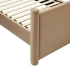 Modway Rael Performance Velvet Full Platform Bed - Taupe-7