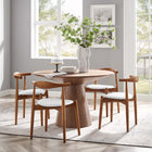 Modway Stalwart Dining Side Chairs - Dark Walnut/White - 4 Pack-Assembly required