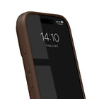 Ideal of Sweden Silicone MagSafe Case for iPhone 17 Pro Max - Mocha Mousse-Protective microfiber lining.