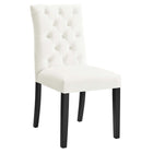 Modway Duchess Performance Velvet Dining Chairs - White - 2 Pack-Stain-Resistant Performance Velvet