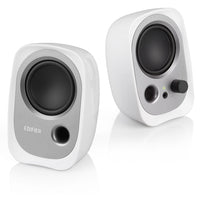 Edifier R12U USB Powered Active Wired Computer Speakers with Volume Control Headphone Jack - White-USB Powered Speakers for Easy Connection