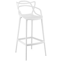 Modway Entangled Bar Stool - White-Modern bar chair