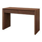 Hudson&Canal Pembroke Rectangular Desk - 48" W - Satin Walnut-Top weight capacity is 40 lbs, each drawer can hold 15 lbs