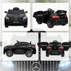 Aosom 12V Mercedes Benz AMG GLC63S Coupe Kids Electric Ride-On Car - Black-Double 12V motor for a powerful drive and fully charged for 1h continuous play 