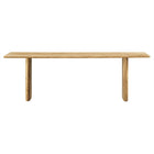 Modway Amistad 58" Wood Bench - Oak-7