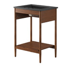 Modway Zaire 24" Bathroom Vanity - Walnut/Black-Wood Grain Veneer