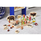 TickiT Small Wooden Mirror Tray-Can't see yourself without it: Give screens a break! Use this kids mirror to reflect pebbles, marbles and other manipulatives. Use it as a base for building with blocks and exploring reflections!