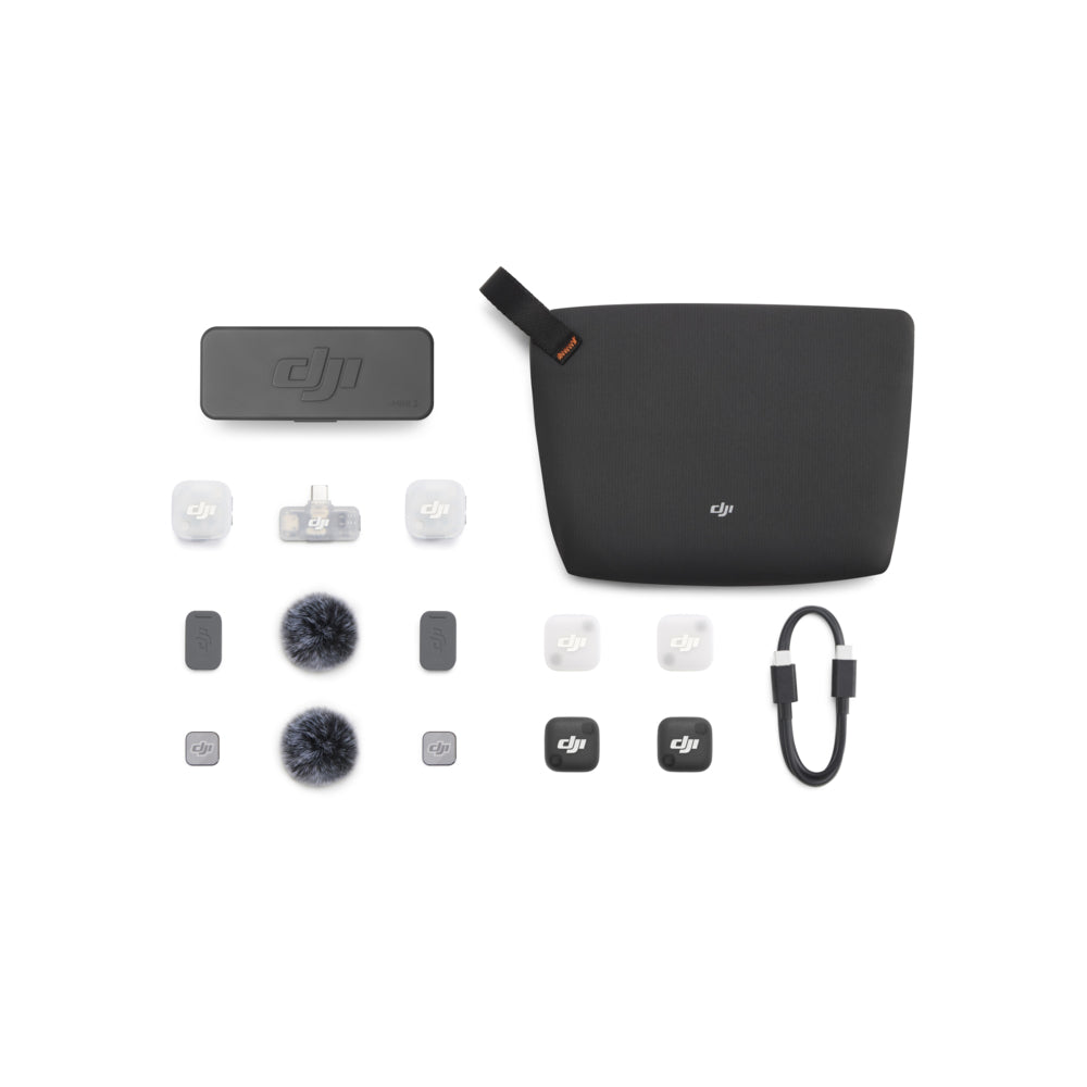 DJI Mic Mini 2 Wireless Microphone Kit with 2 Transmitters, Multi