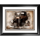 Antique Car - Framed Print - 36" x 28"-High-quality art print professionally matted and framed